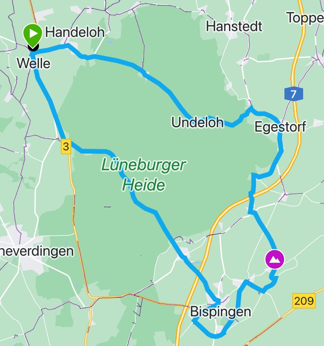 Radsport Strecke Heidedorf Undeloh Nr. 1131